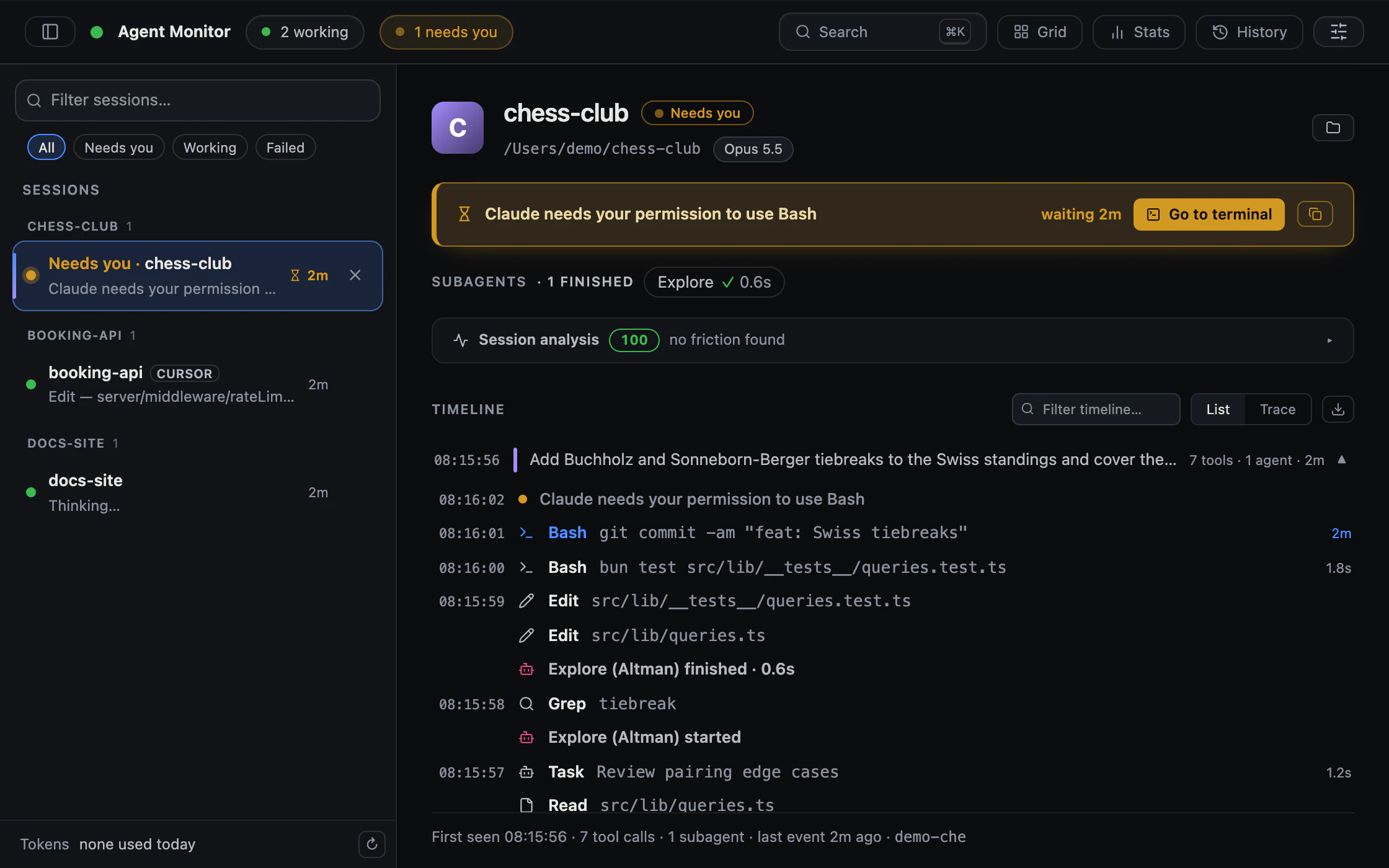 Agent Monitor screenshot